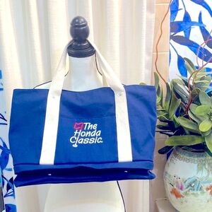 PGA The Honda Classic Golf Travel Bag Tote Navy w/additional inside snap pouch